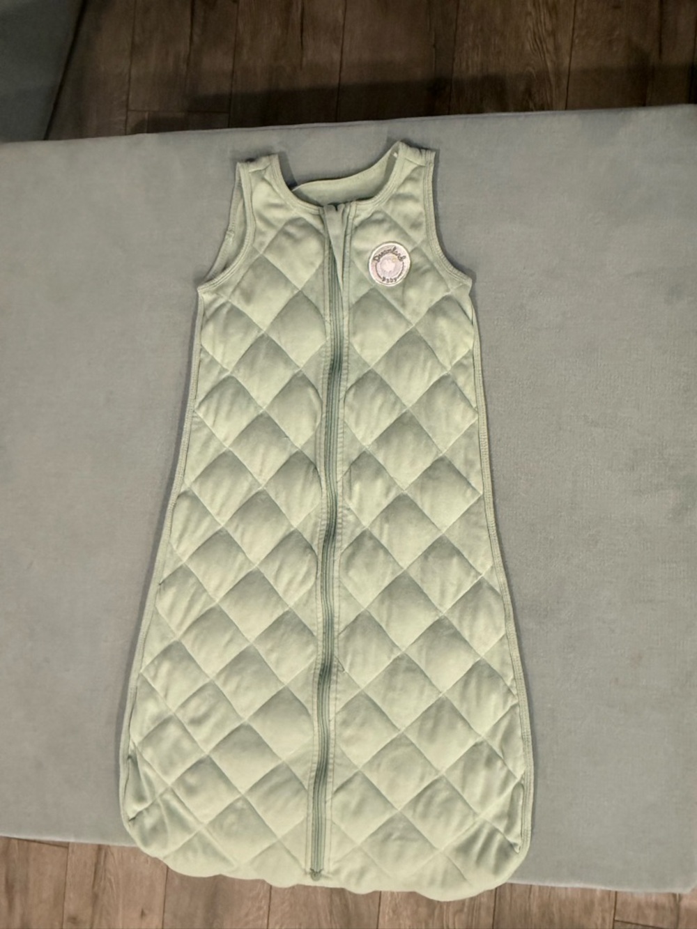 Dreamland Baby- weighted sleep sack. In Sage Green 12-24 months.